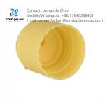 Plastic White Ribbed Flip Top Cap Flip Top Shampoo Caps For Body Lotion for sale