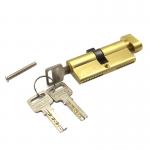 70MM Single Open Knob Lock Door Cylinder Brass Material With 2 Keys for sale