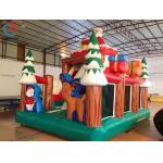Factory Christmas Santa Tree Inflatable Slides Castle Inflatable Bouncy House