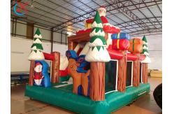China Factory Christmas Santa Tree Inflatable Slides Castle Inflatable Bouncy House supplier
