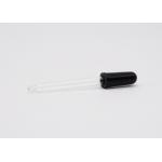 108mm Glass Pipette Essential Oil Dropper With Long Black Silicone Teat