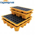 Detachable 4T Plastic Spill Pallets Anti Leakage Oil Drum Pallet for sale