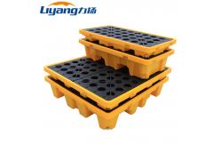 China 1.5T HDPE Plastic Spill Pallet 2 Drum Spill Containment Pallet supplier