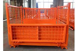 China Woven Wire Mesh Pallet Cage 50x50 1.5T Four Sided supplier
