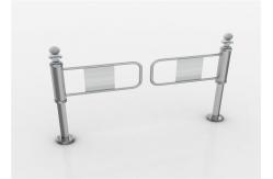 China Mechanical Hand Push Electronic Turnstiles Single Direction Entrance Security Gates supplier