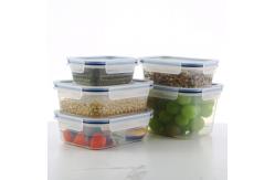 China Transparent Seal Plastic Crisper Rectangle 350Ml 580Ml 1000Ml 2000Ml supplier