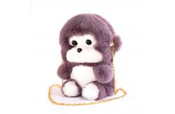 China 25cm Cute Plush Monkey Backpack Girl Gift Custom Plush Bag With Metal Chain supplier