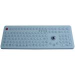 USB desk top  membrane industrial keyboard with trackball 16mm ,108 key