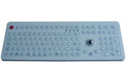 China USB desk top  membrane industrial keyboard with trackball 16mm ,108 key supplier