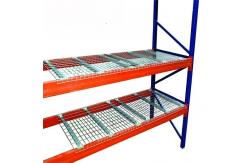 China Safety Steel Perforated Waterfall Wire Mesh Decking For Pallet Racking supplier