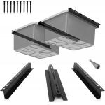 Adjustable Width Garage Storage Rack Ceiling Mount for Overhead Bins Wall Mounted Type for sale