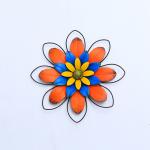 Metal Garden Ornaments Modern Flower Metal Garden Wall Decorations for sale