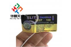 China Test Enanthate 250 Vial Labels vial Packing With Laser Glossy supplier