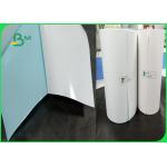 80gsm / 90um Waterproof Oil Proof PVC Resistant Thermal Sticker Paper For Labal for sale
