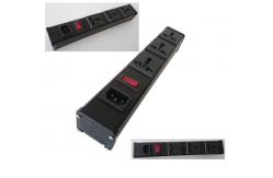 China Cabinet PDU Power Distribution Unit With Switch / Universal 3 Outlet Power Bar supplier