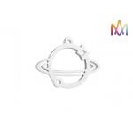 Earth Shaped Hollowed Out Pendant Custom Engraved Jewelry Tags for sale
