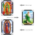 Jesus Design God 3D Lenticular Flip Effect With CMYK Printing Size 30*40cm for sale