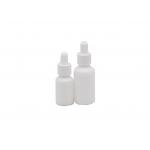 30ml Cylinder Cosmetic Oil Glass Bottle With Various Droppers for sale