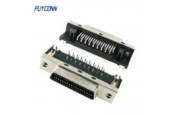 China 36 Pin SCSI Connector PCB Right Angle Female MDR Connector supplier