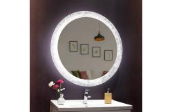 China Wall Mounted Frameless Round Led Bathroom Mirror With Modern Design supplier