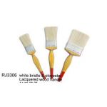 Plastic Handle Home Paint Brush Double Boiled White Natural Bristle Paint Brush for sale