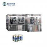 Craft Beer 250ml Sanitary  Aluminum Can Filling Machine Canning Line for sale