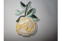 China Custom Flowers Embroidered Sew or Iron On Patch For Clothing Applique supplier