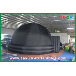 Portable Inflatable Planetarium , 210D Oxford Cloth Black Inflatable Dome Tent for sale