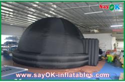 China Portable Inflatable Planetarium , 210D Oxford Cloth Black Inflatable Dome Tent supplier