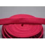 Custom 11mm Garments Polyester Braided Rope Printed Circular Shiny Silicone Logo