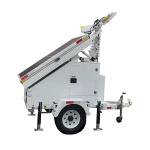 Versatility Solar Power Led Light Tower Portable Cold Dip Galvanized Trailer For Forest Night Lighting for sale