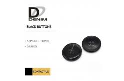 China Black Bulk Buttons 4 Hole Polyester Button supplier