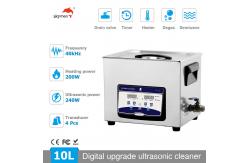China Skymen Lab Tools Ultrasonic Bath With 200W Heater And Basket 2.85 Gallon supplier