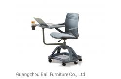 China Rotaty Training Room Tables And Chairs With Folded Writing Tablet supplier