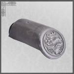 500N Ancient Chinese Traditional Clay Roof Tiles Clay Eaves Tile Wear Resisting for sale