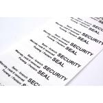 70um 1mil Gloss White Semi Transfer Tamper Evident Label Stiker For VOID