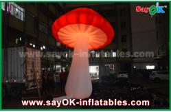 China Giant Red Yellow Purple Inflatable Lighting Decoration / Inflatable Mushroom supplier