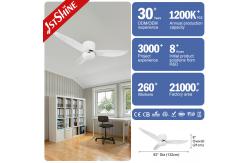 China Remote Control ABS Blades LED Ceiling Fan With Noiseless DC Motor supplier