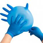 Customized 510K Blue Nitrile Disposable Gloves Hair Dyeing Gloves for sale