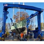SGS GOST Span 18-35m Boat Lift Crane Electrical Or Disel Engine Powered for sale