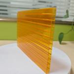 Orange Polycarbonate Hollow Sheet Perfect Roofing Material for Agricultural and Industrial for sale