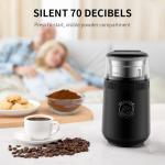 Shardor Automatic Spice Grinder Electric Coffee Blade Grinder With Safety Lock Switch