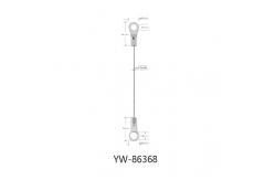 China Galvanized Steel Wire Rope with Stamped Eyelet End And Hook End YW86366 supplier