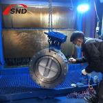 Stainless Steel CF8 Turbine Large Diameter Butterfly Valves for sale