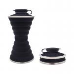 500ML Reusable Travel Collapsible Silicone Water Bottle for sale