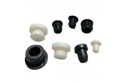 China Custom Silicone Molded Rubber Parts Black Silicone Plug supplier
