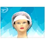 Customized Size  White Snood Disposable Surgical Caps / Hairnet for sale