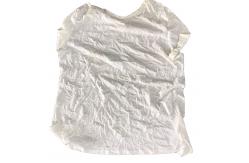 China 97% Cotton White T Shirt Rags 55x60cm with no printings supplier