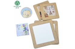 China Personalized Round Cork Placemats Trivets Antiskid Good Resilience supplier