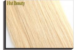 China Russian Remy Human Hair Extensions Clean And Neat Straight  613# Blonde supplier